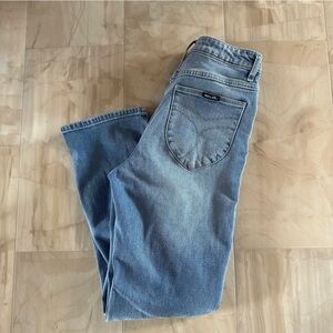 Rolla’s high rise straight denim
